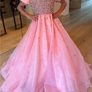 Elegant Pink Kids Formal Dress
